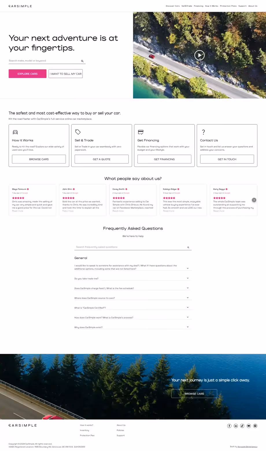 Carsimple full site image