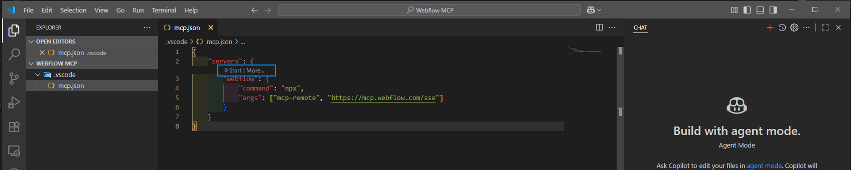 How to Add Webflow's MCP to VS Code (No Cursor Needed)