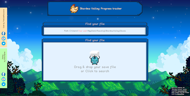Stardew Valley Progress tracker